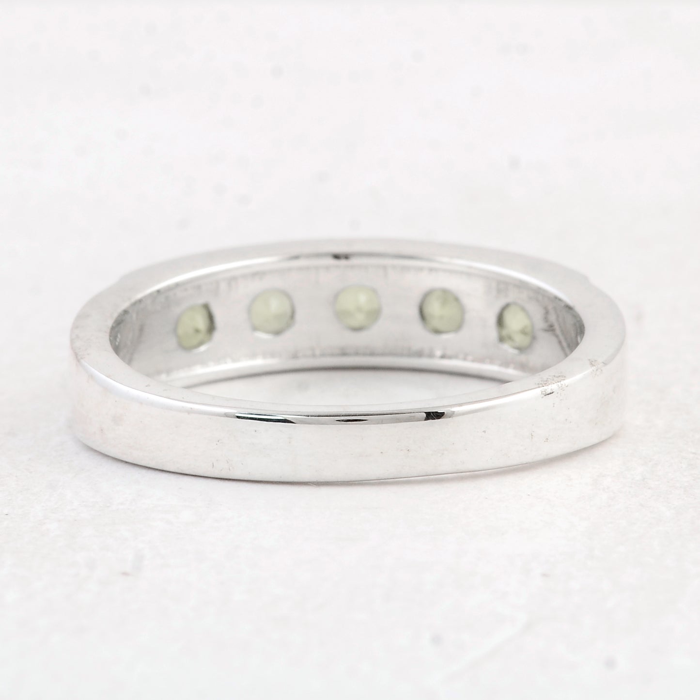 1.43 Ct Round Peridot 925 Sterling Silver Ring