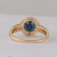 2.53 Ct Oval Sapphire 9K Gold Ring
