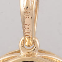 4.00 Ct Round Blue Topaz 9K Gold Pendant