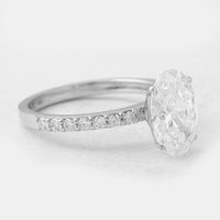 2.86 Carats Lab Grown Diamond 14K Gold Ring