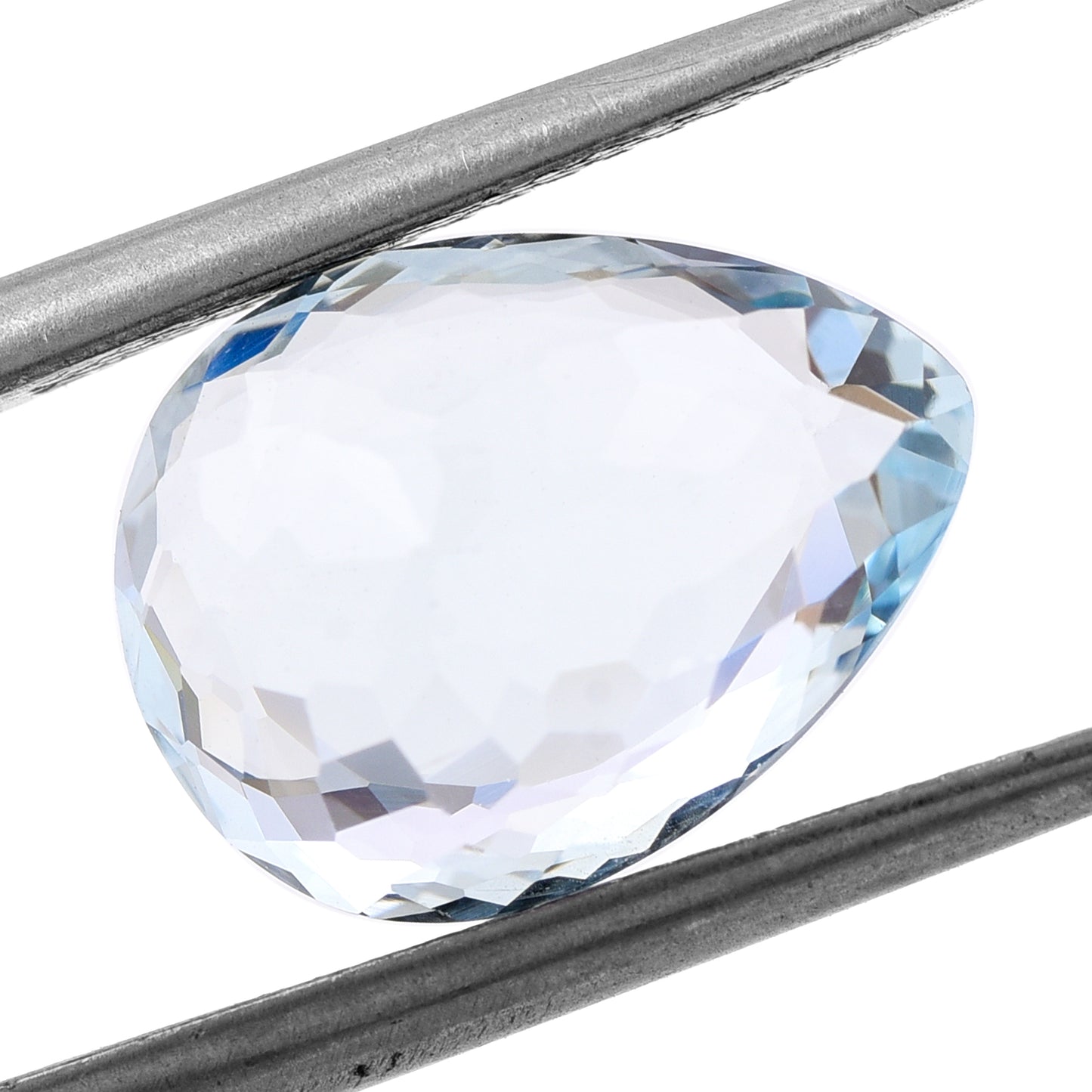 3.9 Natural Beryl Aquamarine Pear Mixed Cut Gemstone