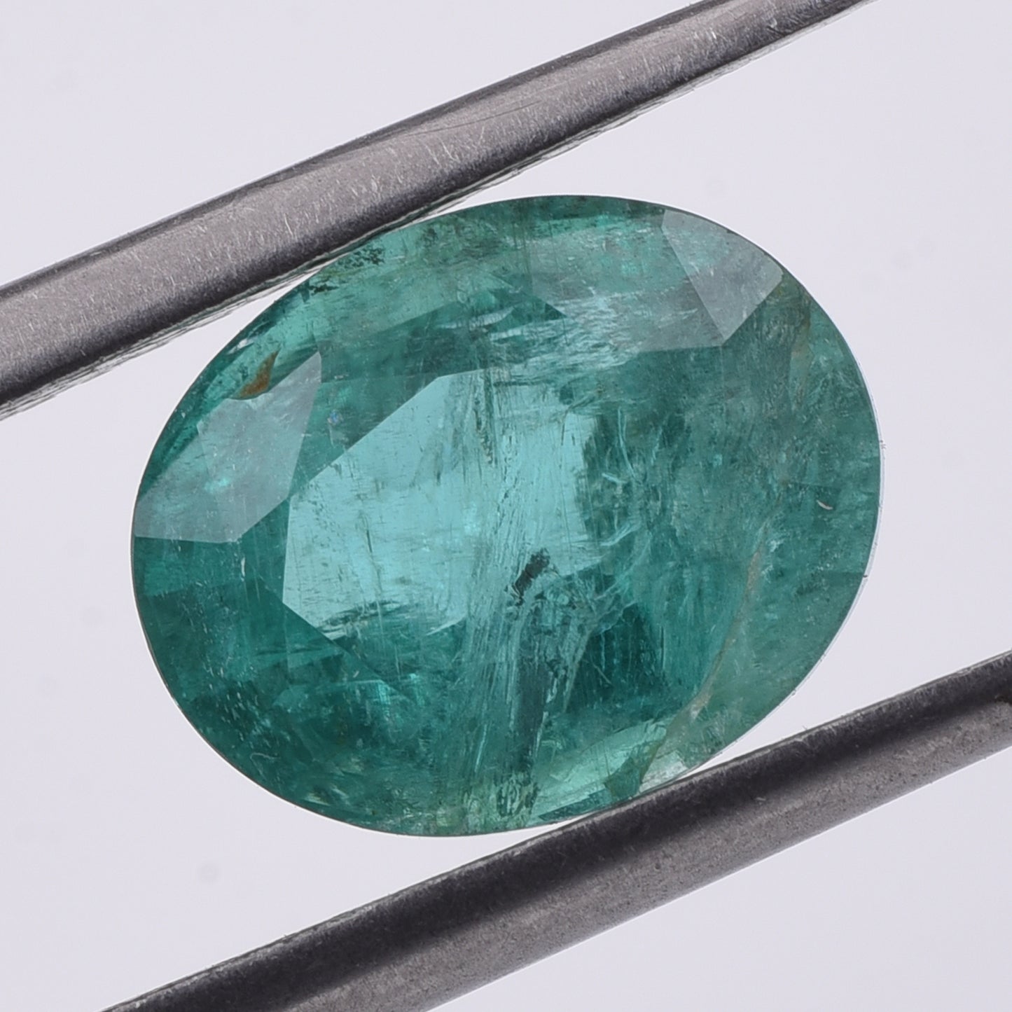 2.57 Natural Beryl Emerald Oval Mixed Cut Gemstone