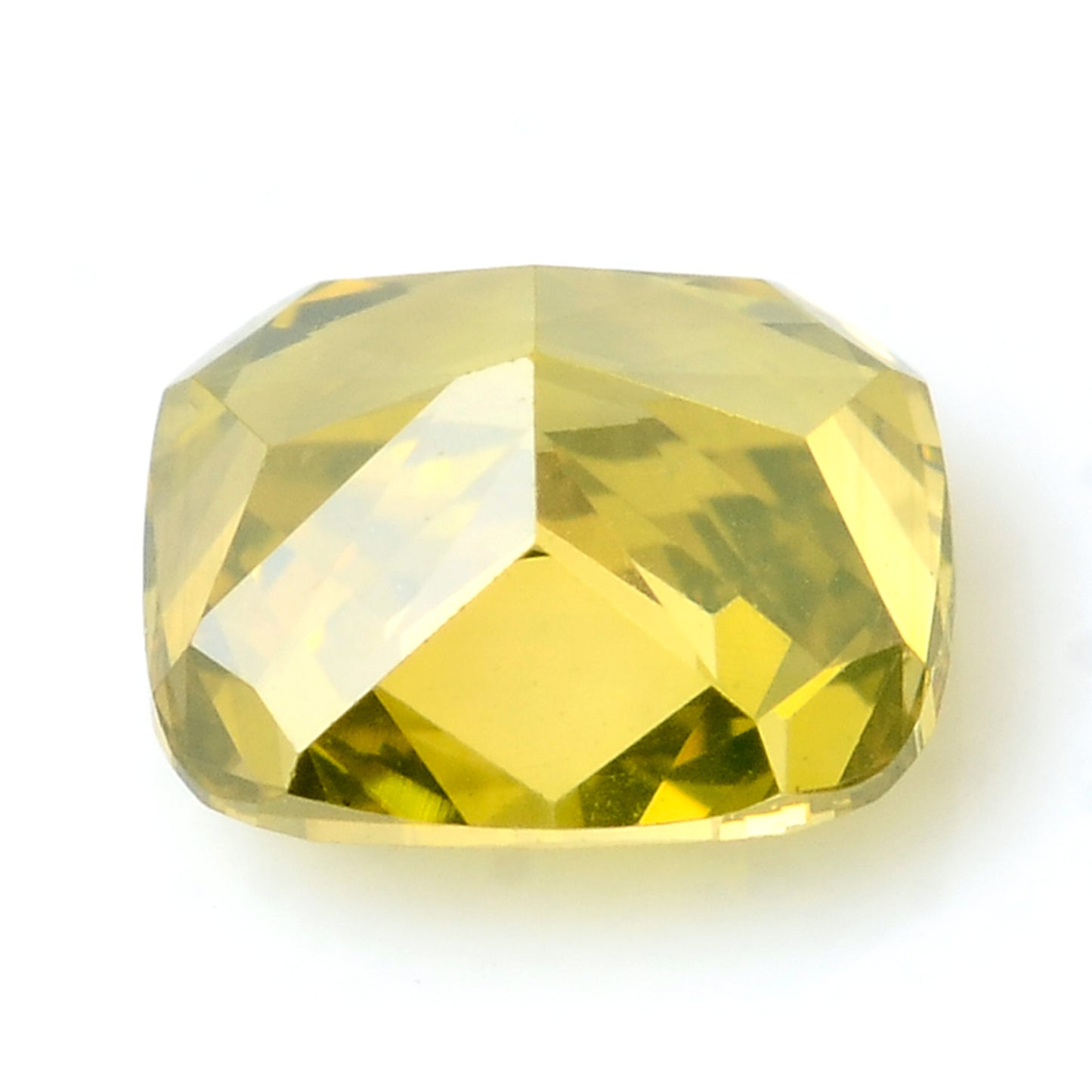 0.38 Carat Yellow Diamond Cushion Loose Gemstone