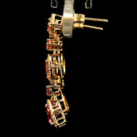 1.80 Ct Pear Tourmaline 14K Gold Earrings