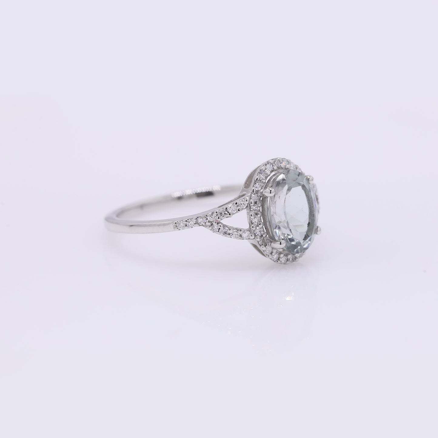 1.24 Ct Oval Mixed Cut Natural Tourmaline 950 Platinum Ring