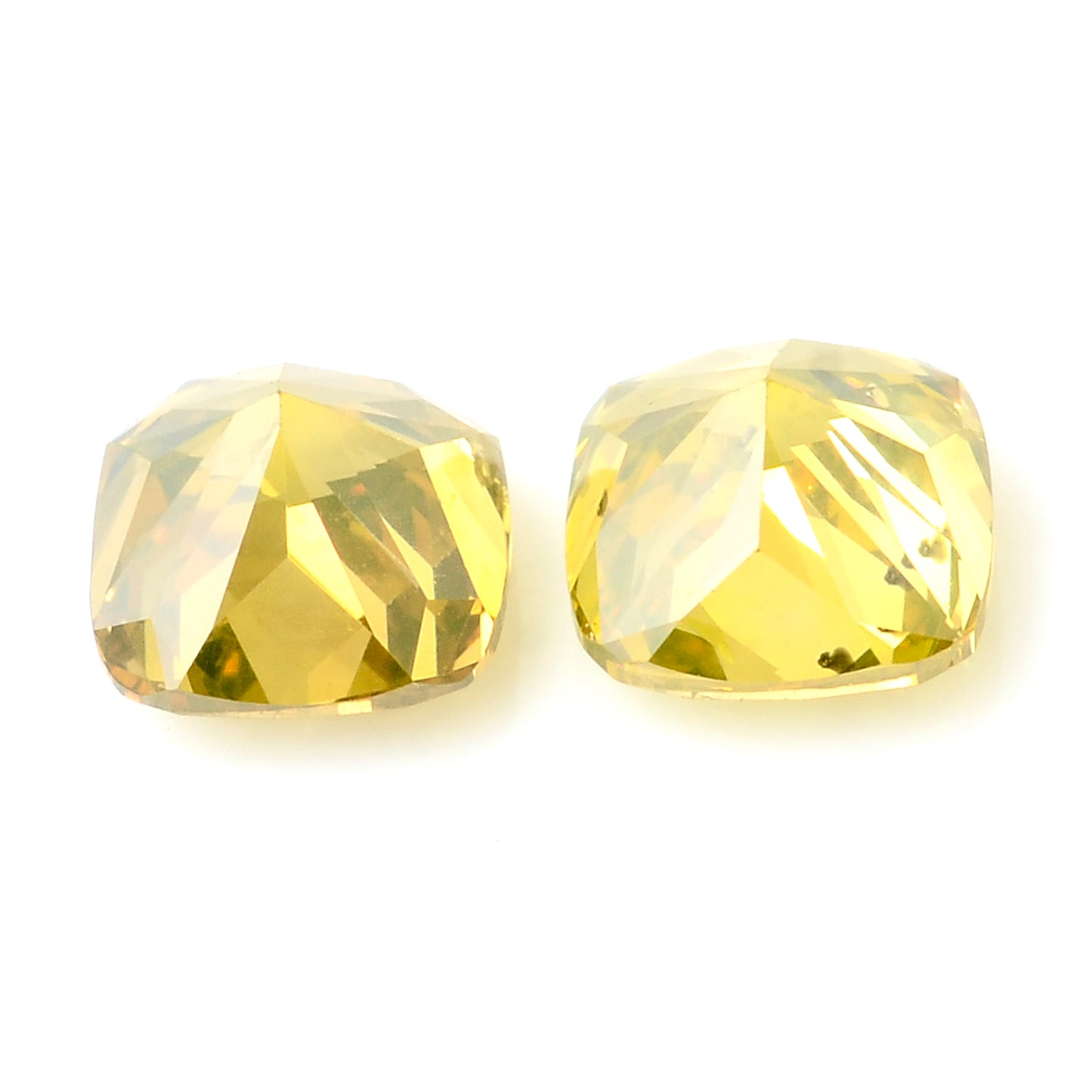 0.82 Carat Yellow Diamond Cushion Loose Gemstone