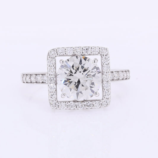 2.48 Carats Lab Grown Diamond 14K Gold Ring