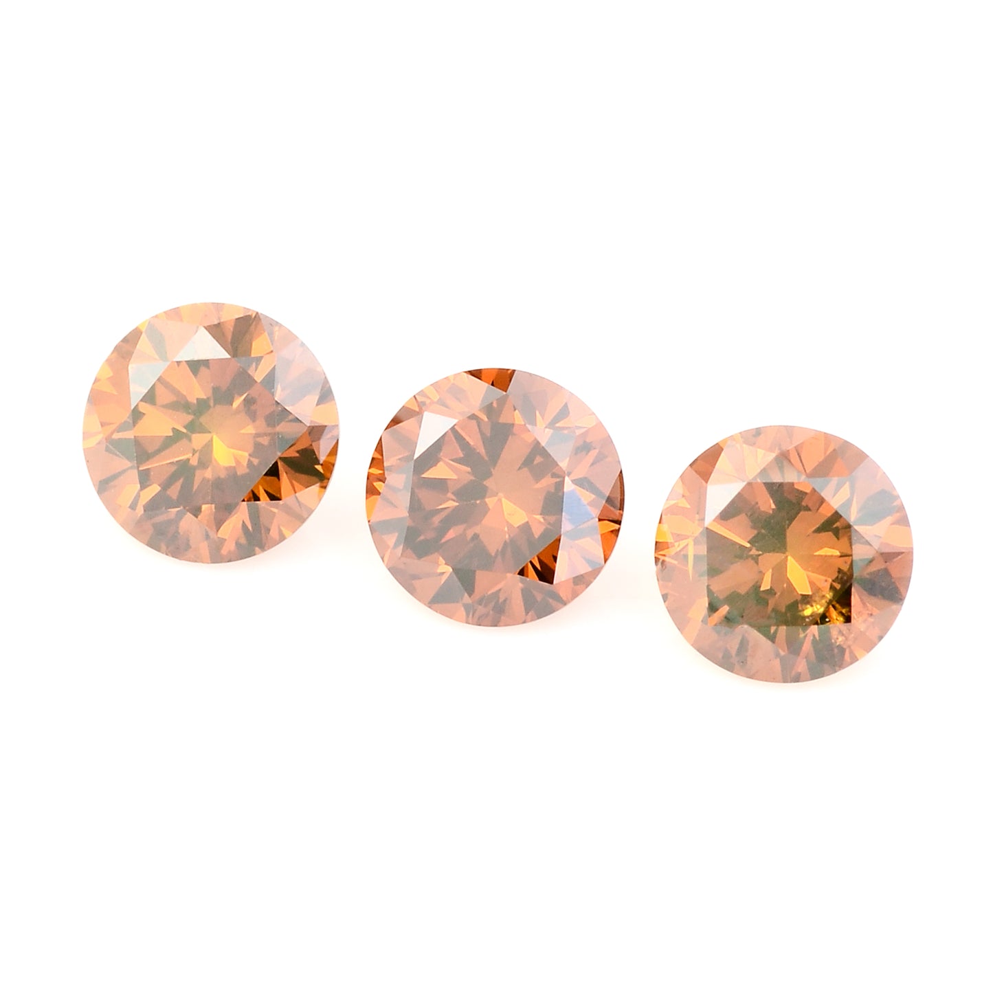 0.55 Red Diamond Round Loose Gemstone