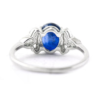 1.73 Ct Oval Mixed Cut Natural Sapphire 950 Platinum Ring