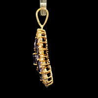 2.45 Ct Round Tanzanite 14K Gold Pendant