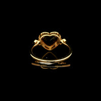1.92 Ct Heart Mixed Cut Natural Garnet 14K Gold Ring