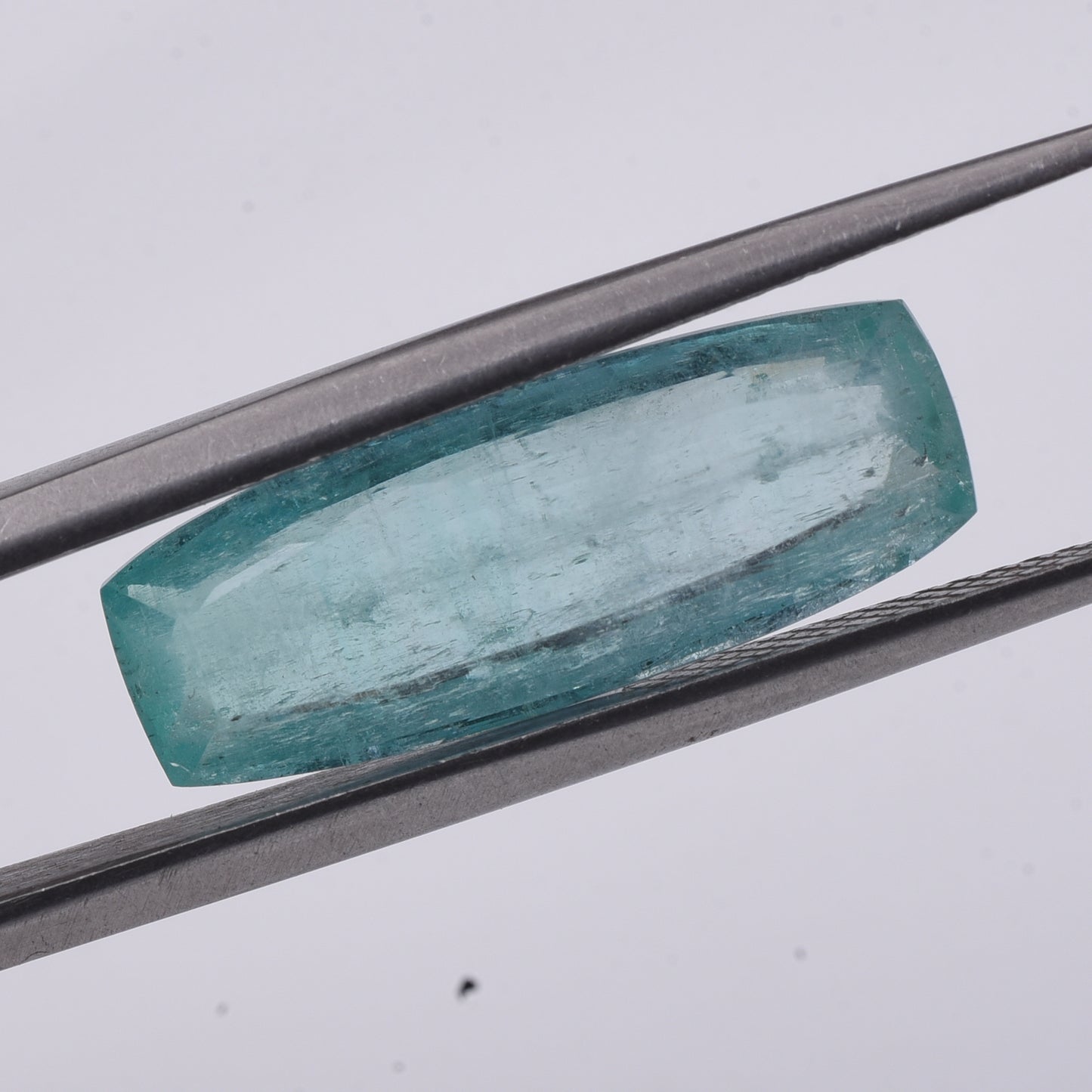 6.2 Natural Beryl Emerald Rectangular Cushion Mixed Cut Gemstone