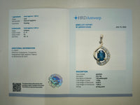 1.20 Ct Oval Natural Sapphire 14K Gold Pendant