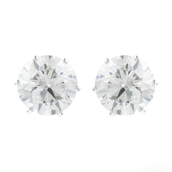 4.05 Carats Lab Grown Diamond 14K Gold Earrings