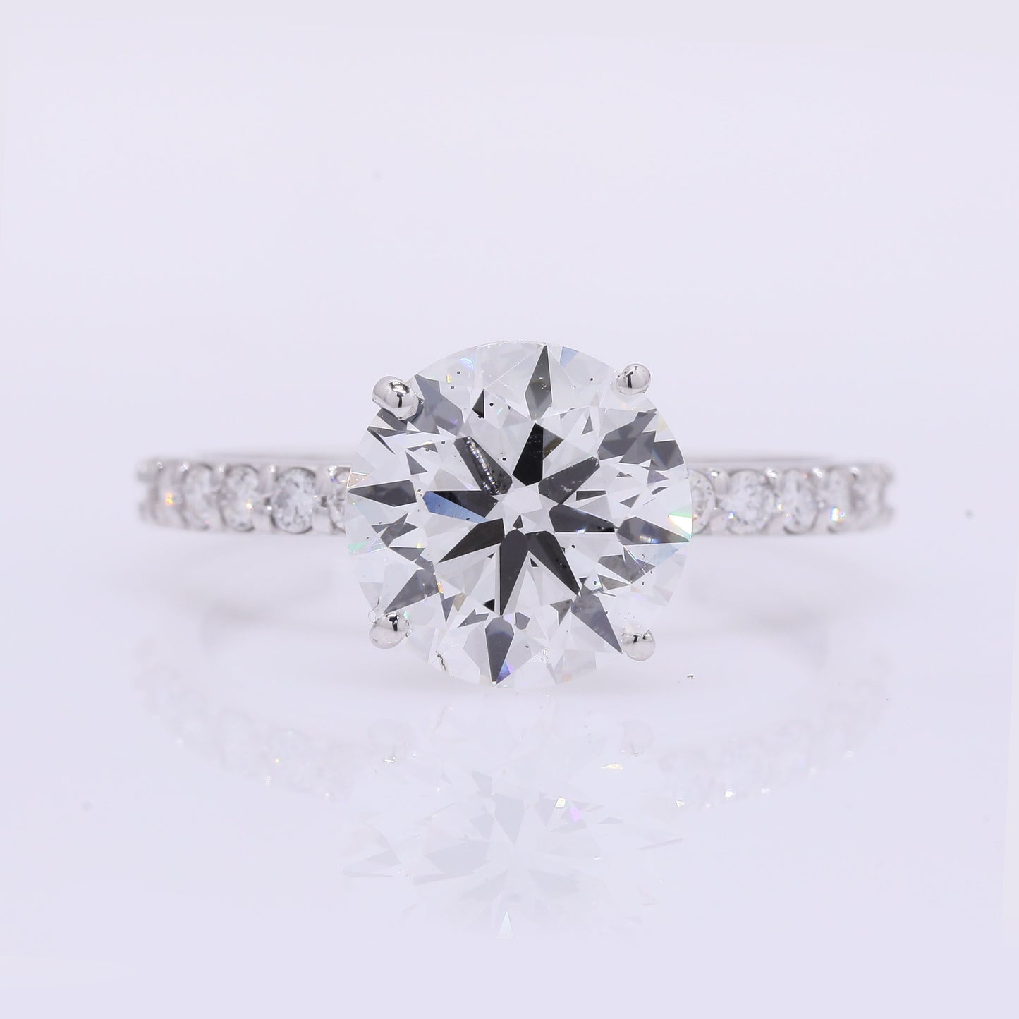 3.28 Carats Lab Grown Diamond 14K Gold Ring