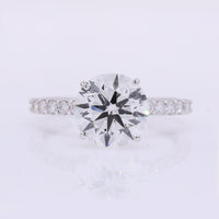 3.28 Carats Lab Grown Diamond 14K Gold Ring