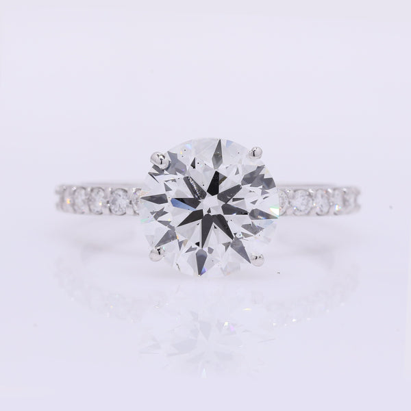 3.28 Carats Lab Grown Diamond 14K Gold Ring