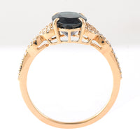 2.08 Ct Oval Mixed Cut Natural Tourmaline 14K Gold Ring
