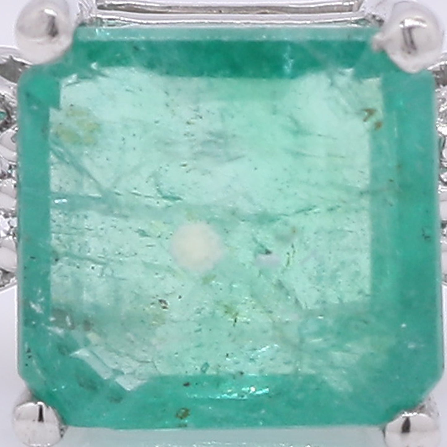 1.20 Ct Octagon Step Cut Natural Emerald 950 Platinum Ring