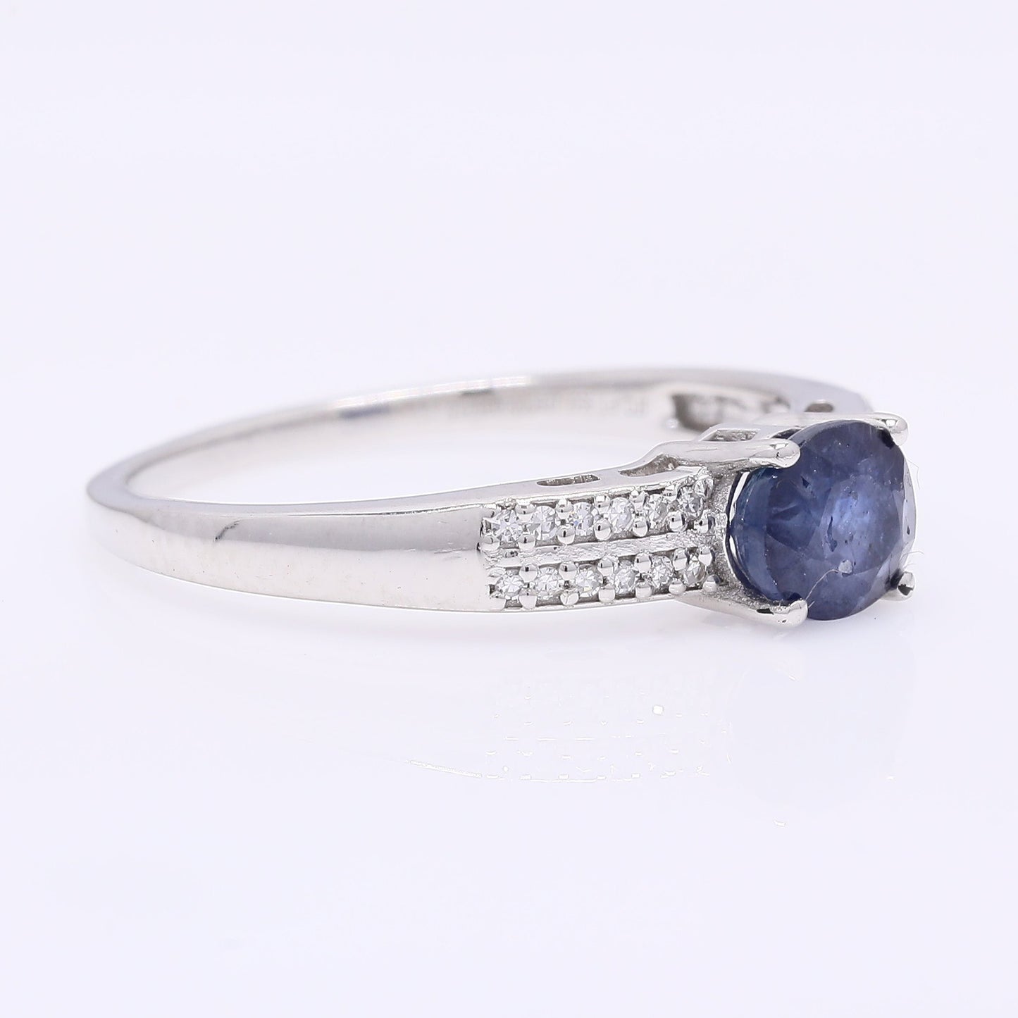 1.14 Ct Oval Mixed Cut Natural Sapphire 950 Platinum Ring
