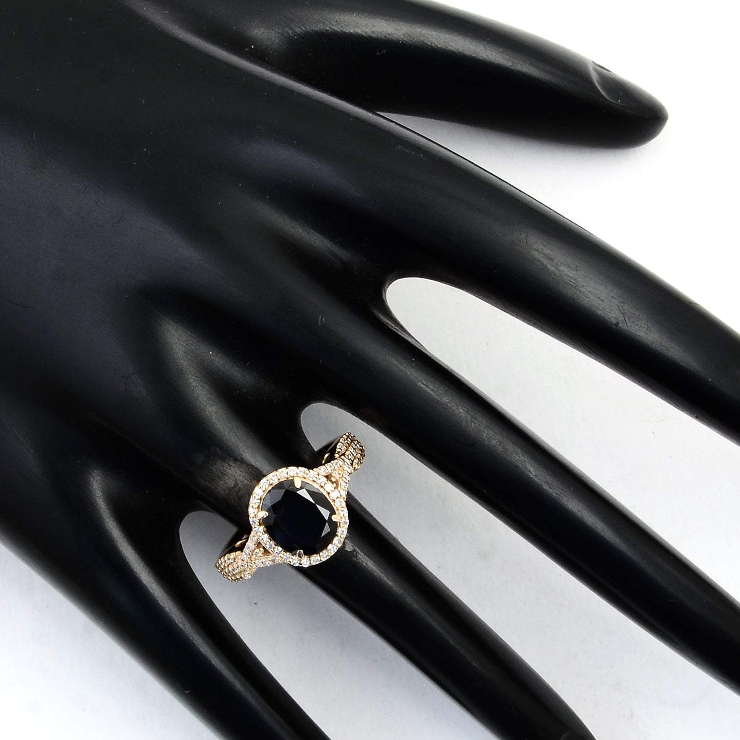 2.50 Ct Oval Mixed Cut Natural Corundum Sapphire 14K Gold Ring