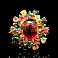 2.36 Ct Oval Tourmaline 14K Gold Ring