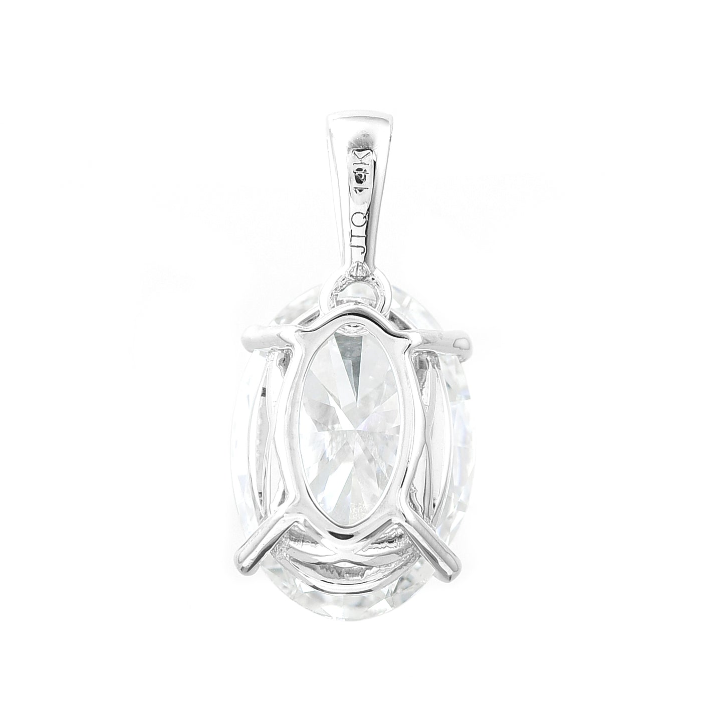 3.05 Carats Lab Grown Diamond 14K Gold Pendant