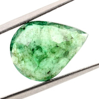 5.85 Carats Natural Beryl Emerald Pear Mixed Cut Gemstone