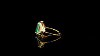 2.04 Ct Octagon Natural Emerald 14K Gold Ring