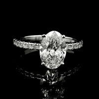 2.15 Carats Lab Grown Diamond 14K Gold Ring
