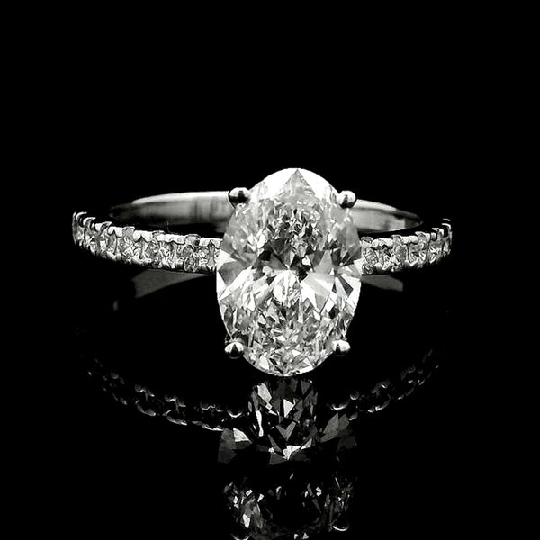 2.15 Carats Lab Grown Diamond 14K Gold Ring