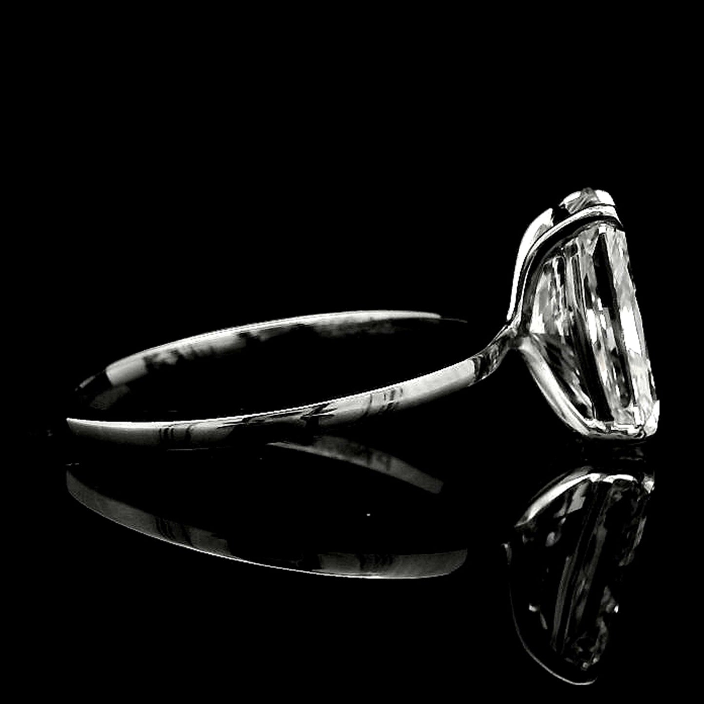 3.06 Carats Lab Grown Diamond 950 Platinum Ring