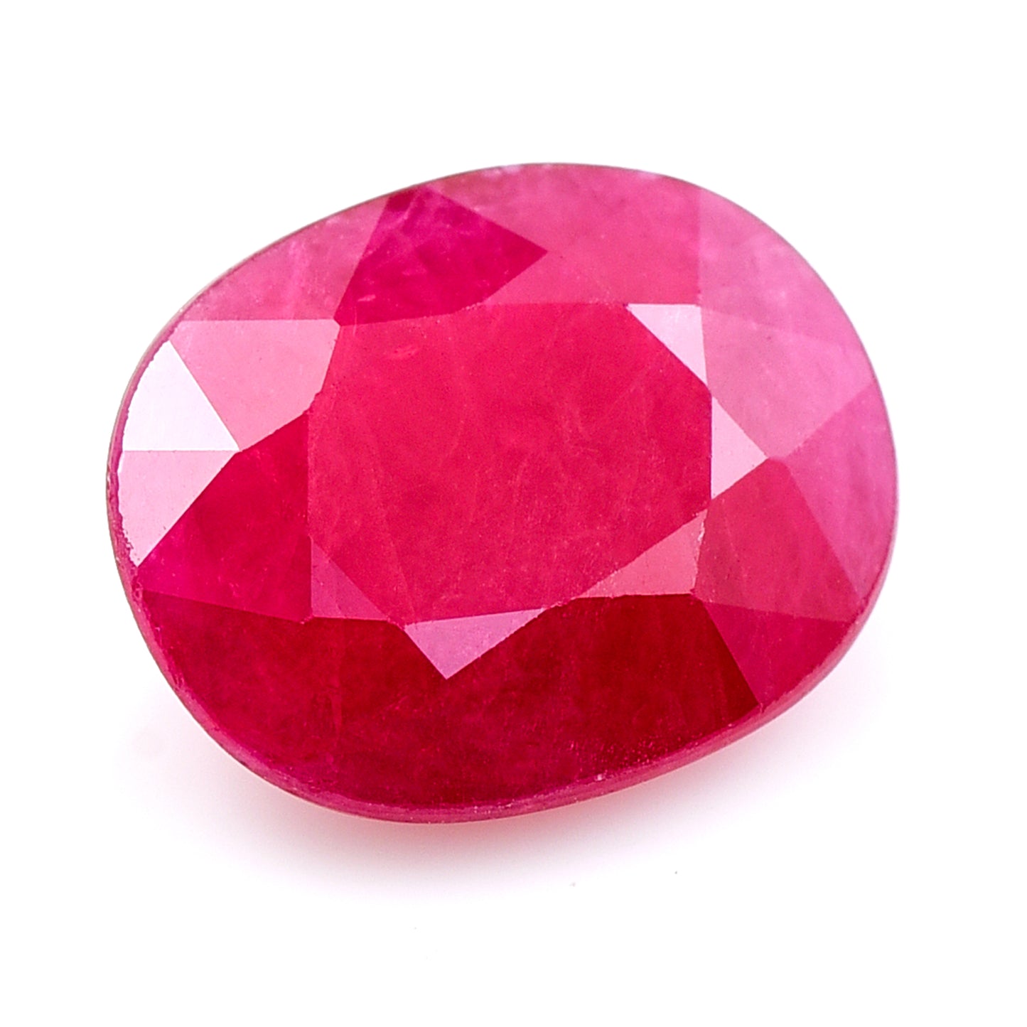 2.83 Natural Corundum Ruby Oval Mixed Cut Gemstone