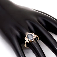 2.09 Ct Oval Natural Sapphire 14K Gold Ring