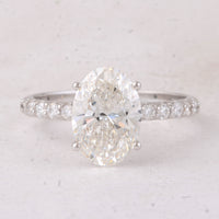 2.81 Carats Lab Grown Diamond 14K Gold Ring