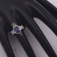 1.36 Ct Oval Mixed Cut Natural Sapphire 950 Platinum Ring