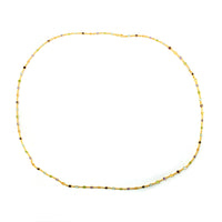 22.71 Ct Round Garnet, Peridot, Blue Topaz, Citrine, Amethyst 925 Sterling Silver Necklace