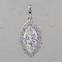 2.46 Carats Lab Grown Diamond 14K Gold Pendant