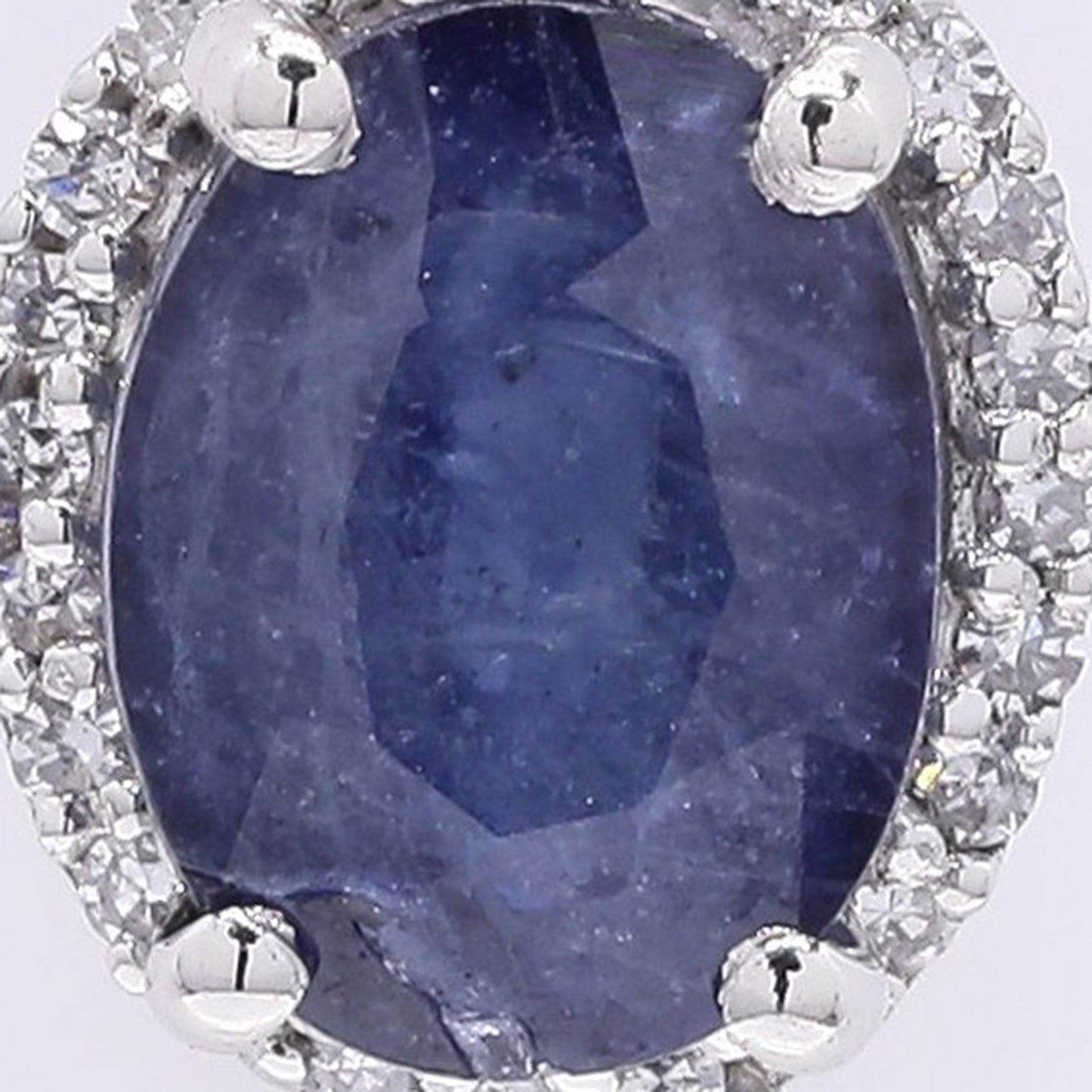 1.77 Ct Oval Mixed Cut Natural Sapphire 950 Platinum Pendant