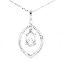 1.41 Carats Lab Grown Diamond 14K Gold Pendant