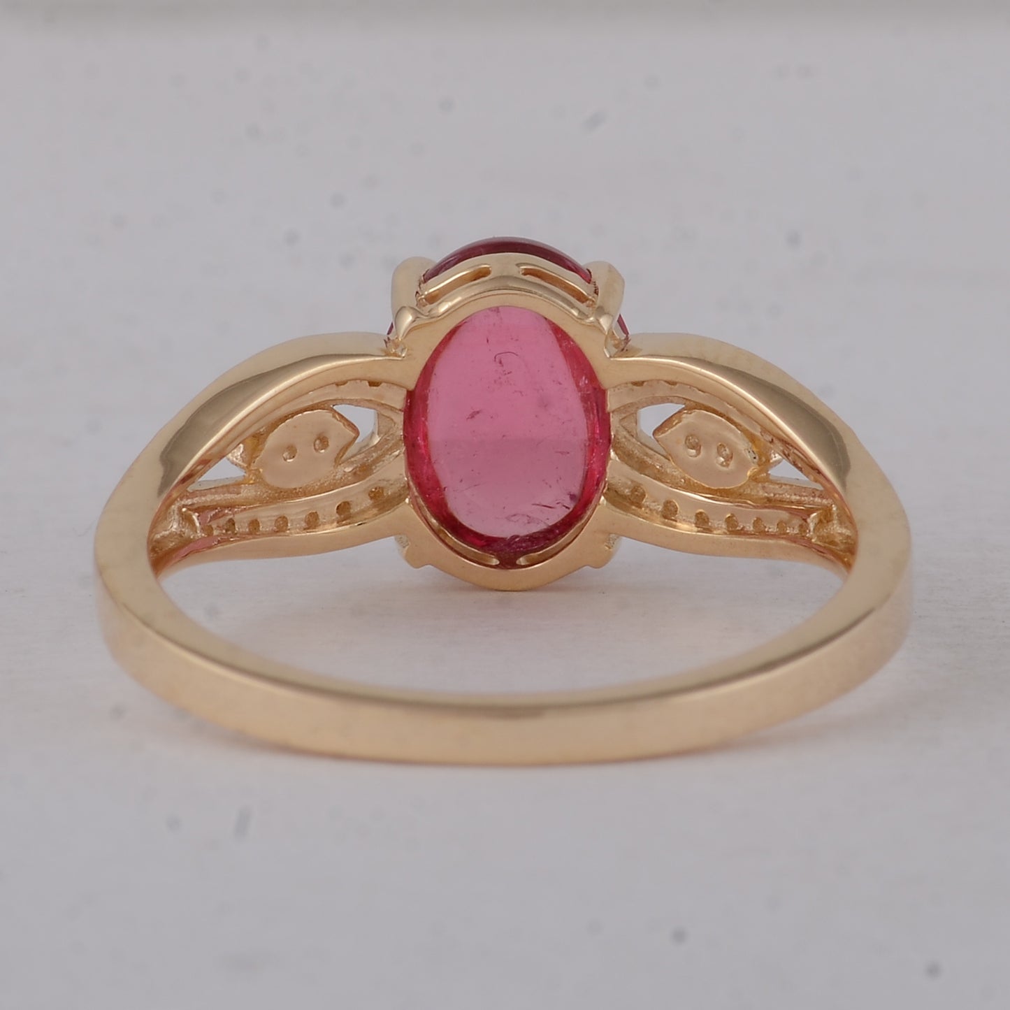 1.82 Ct Oval Tourmaline 9K Gold Ring