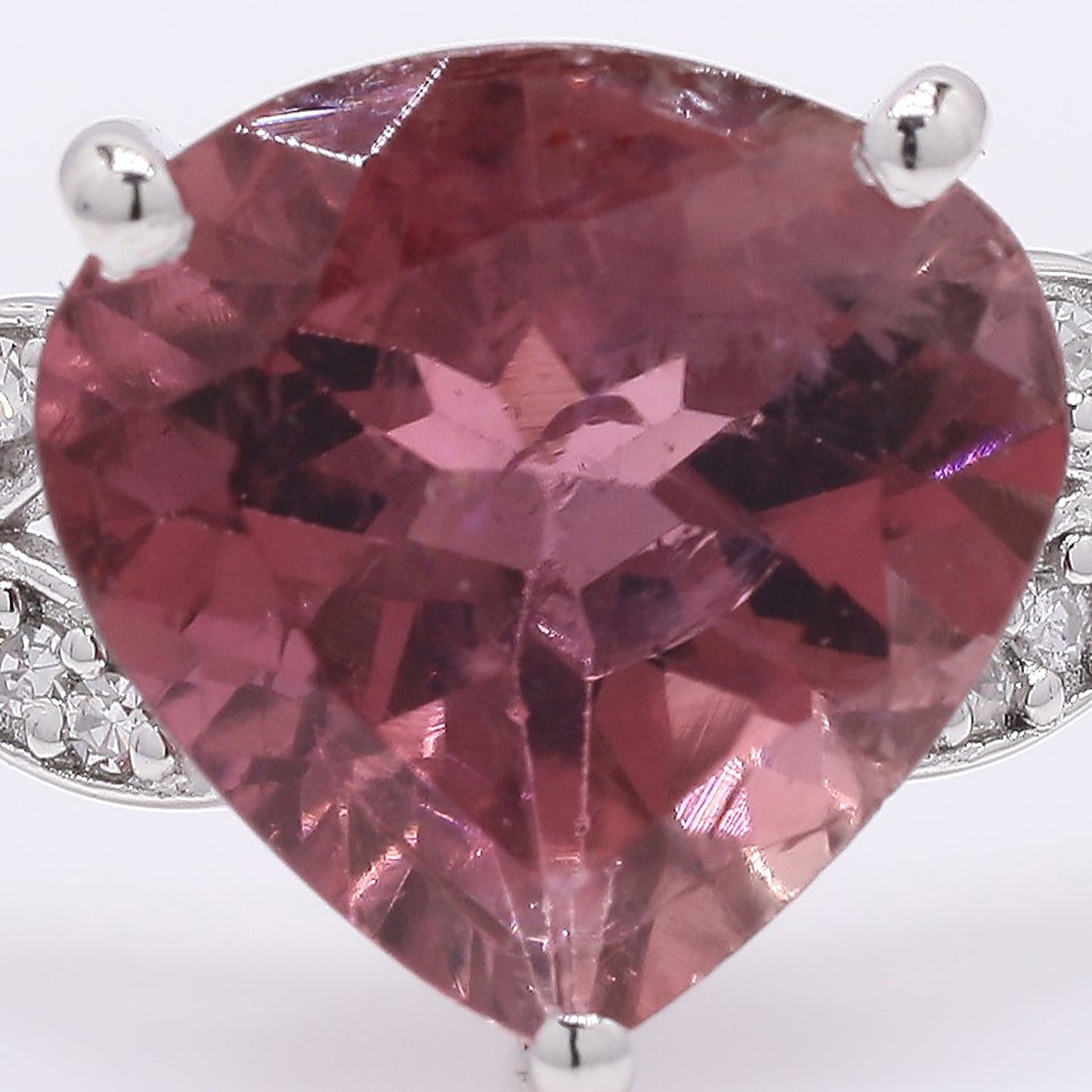 2.34 Ct Pear Mixed Cut Natural Tourmaline 950 Platinum Ring
