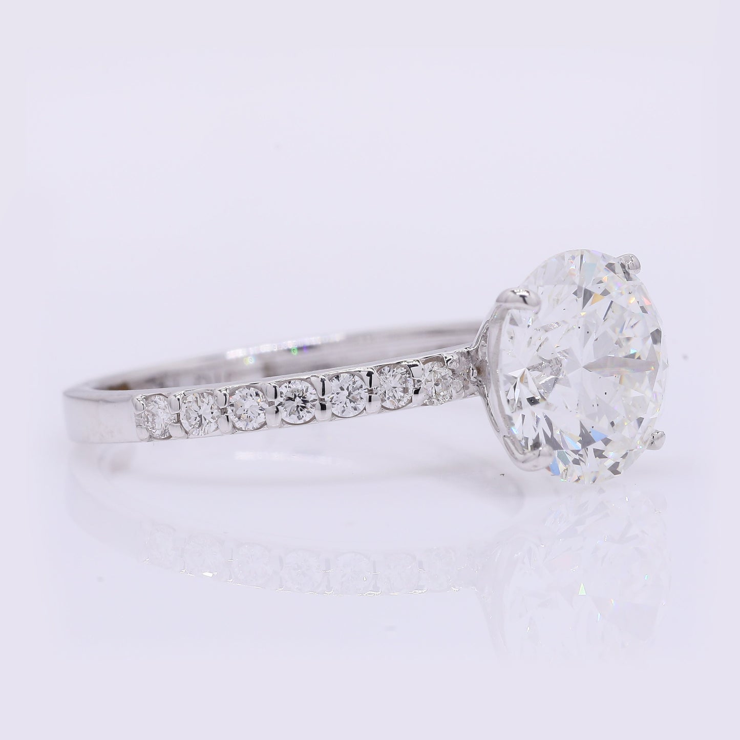 3.28 Carats Lab Grown Diamond 14K Gold Ring