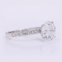 3.28 Carats Lab Grown Diamond 14K Gold Ring