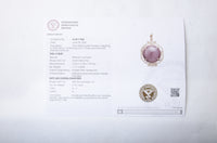11.86 Ct Oval Cabochon Natural Corundum Ruby 14K Gold Pendant