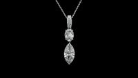 3.09 Carats Lab Grown Diamond 14K Gold Pendant