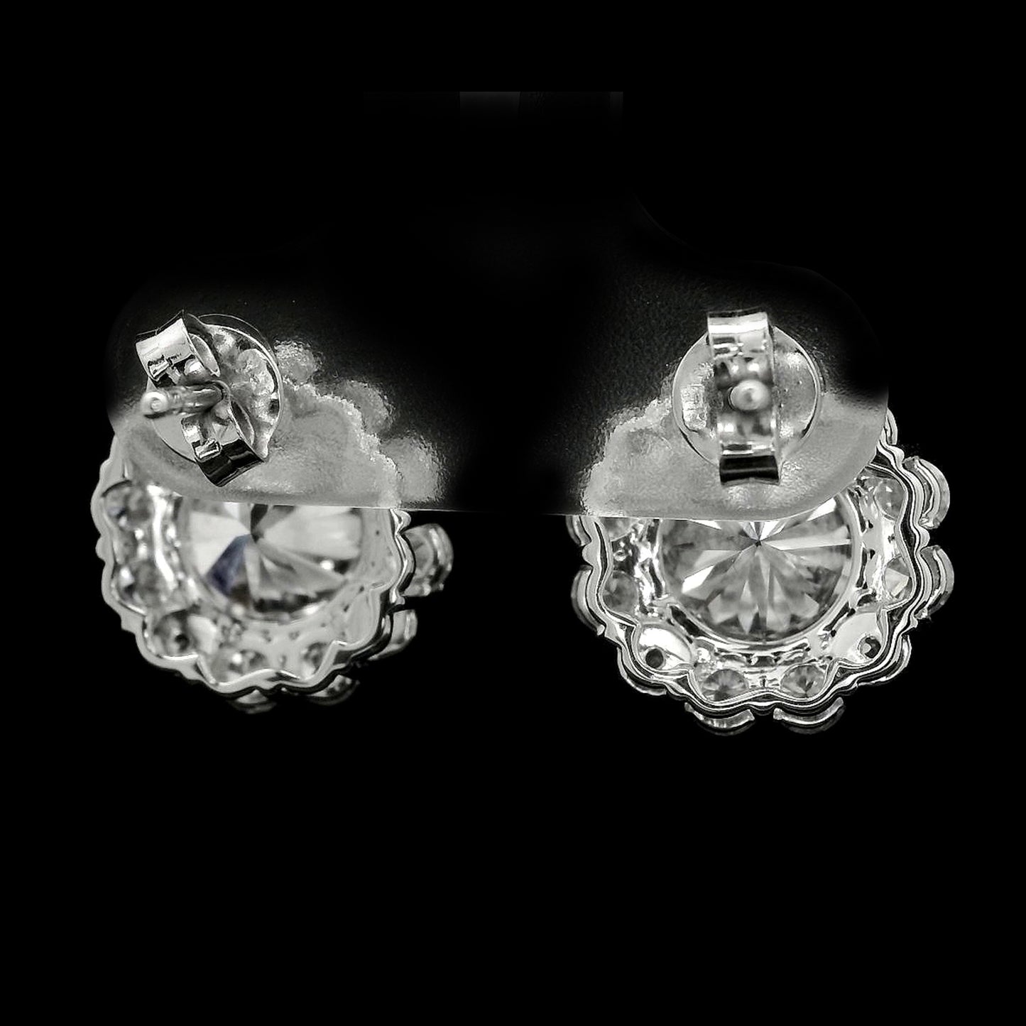 4.18 Carats Lab Grown Diamond 14K Gold Earrings
