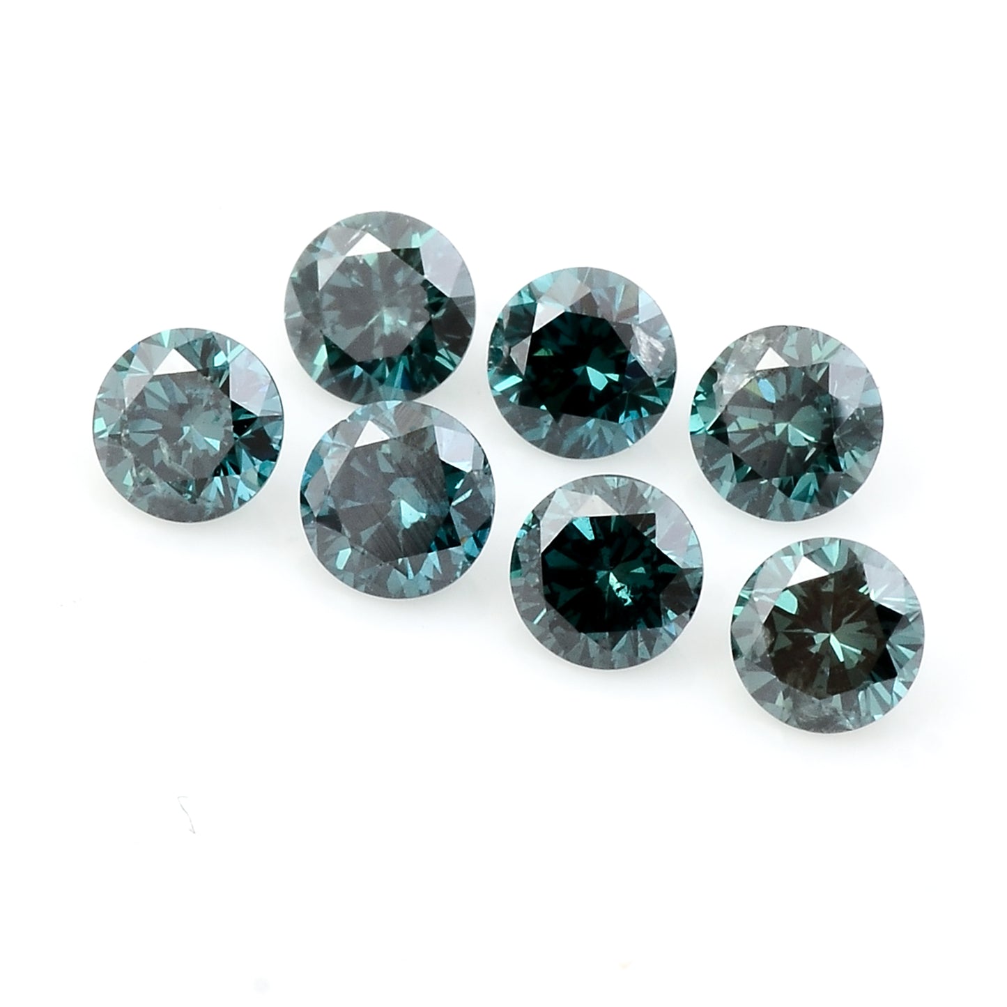 0.57 Blue Diamond Round Loose Gemstone