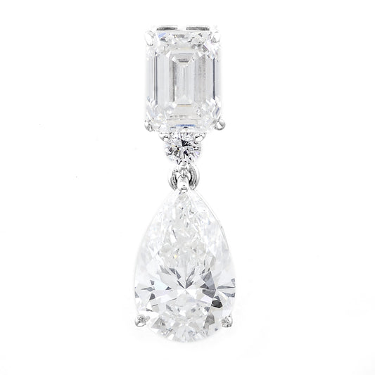 3.10 Carats Lab Grown Diamond 14K Gold Pendant