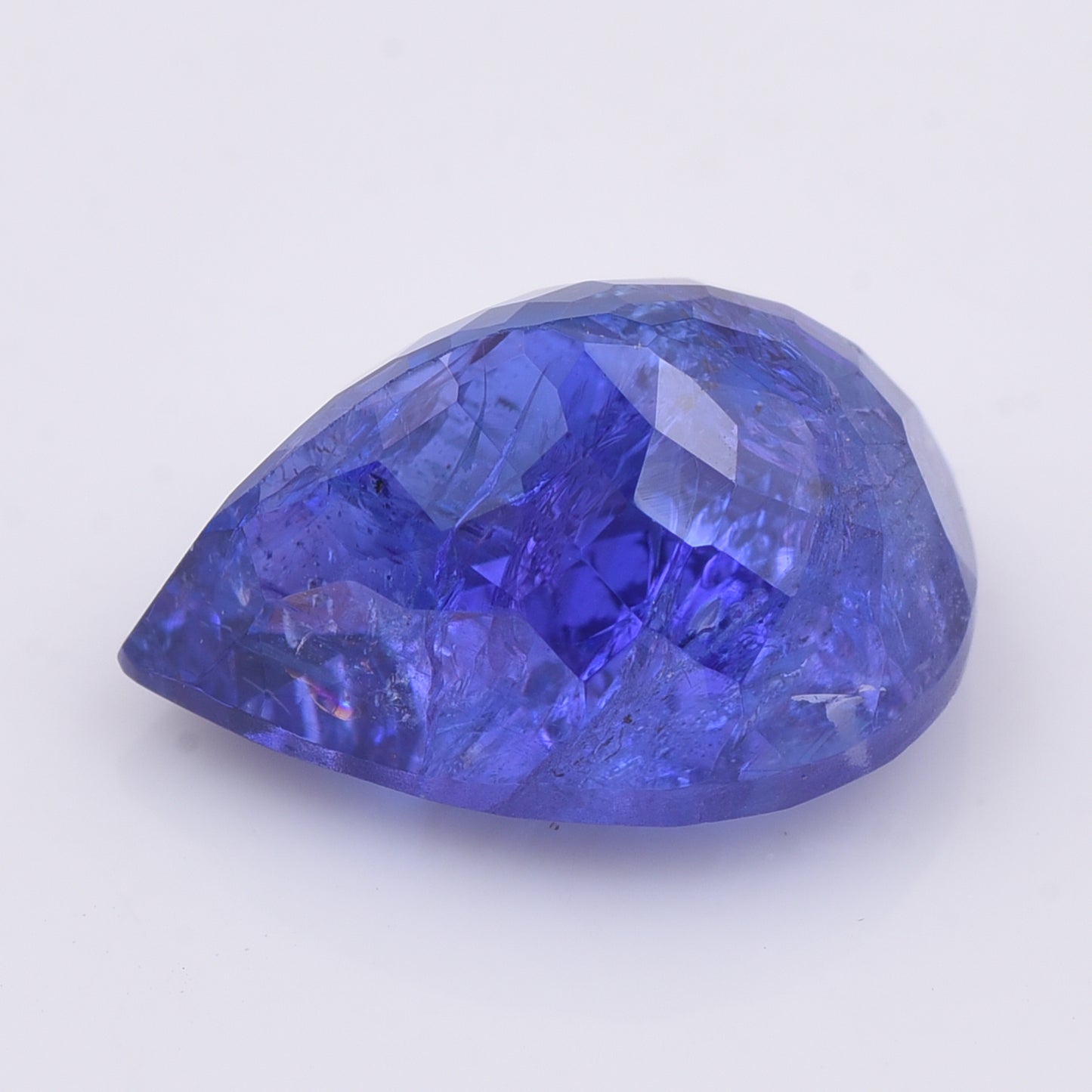 7.07 Natural Zoisite Tanzanite Pear Mixed Cut Gemstone